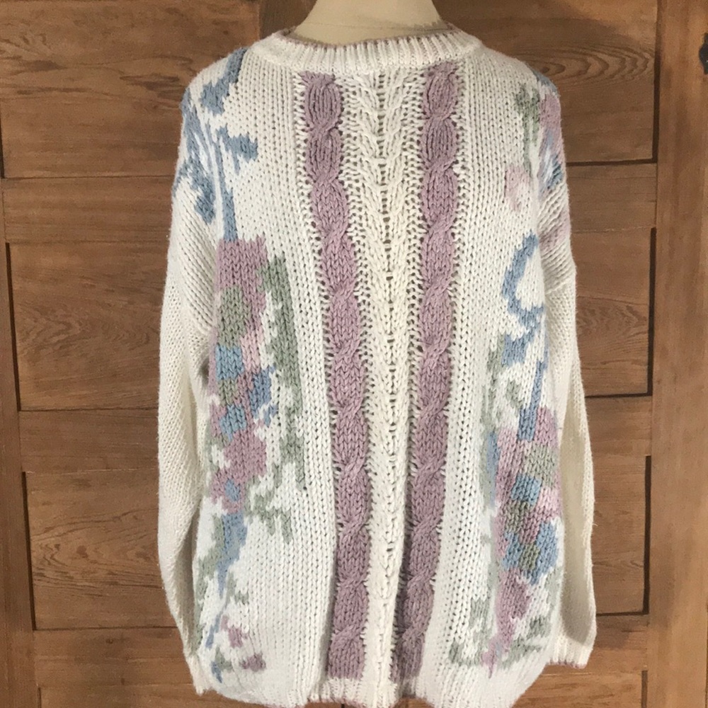 VINTAGE HAND KNITTED GOLDEN TOUCH SWEATER 24W